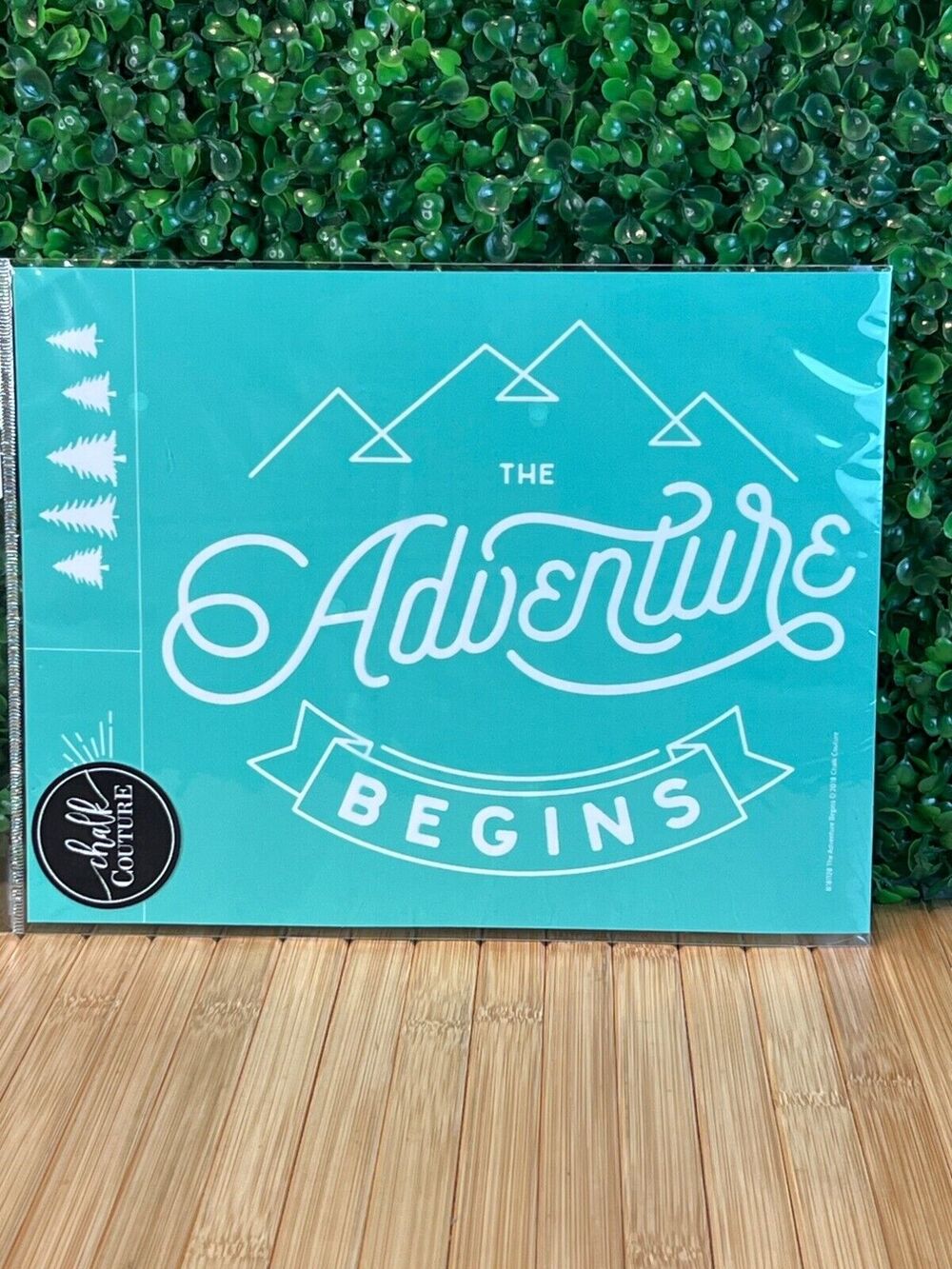 New Chalk Couture The Adventure Begins Transfer Craft Gift Retired